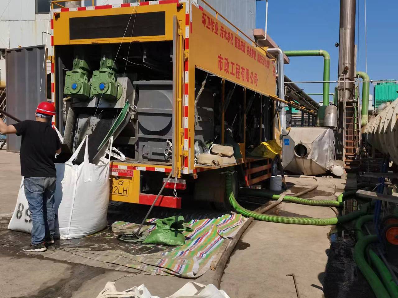 赤壁淤泥压干处理